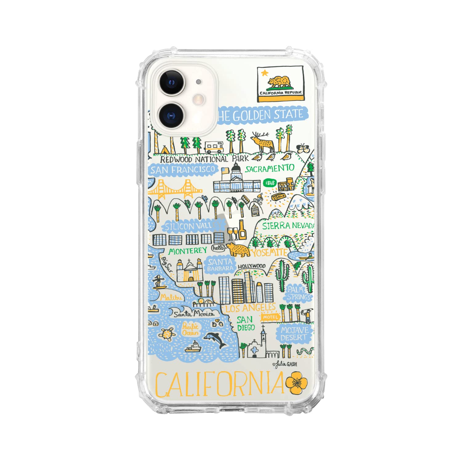 OTM Essentials California Cityscape Travel Phone Case - Durable Protective Cover for iPhone & Samsung - Perfect for Travel, Outdoor Adventures & Daily Use