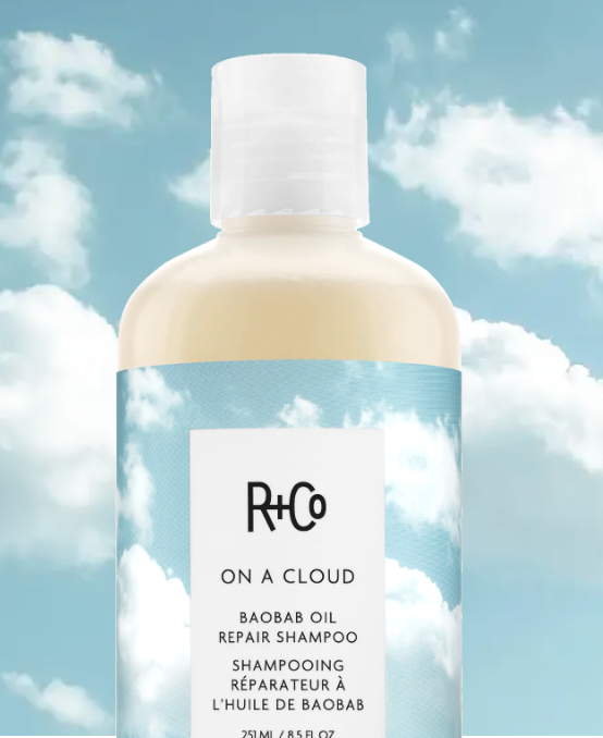 R+Co On A Cloud Baobab Oil Repair Shampoo – Hydrating & Restorative Hair Care for Damaged Hair – Perfect for Dry, Frizzy, or Color-Treated Hair at Home or Salon Use