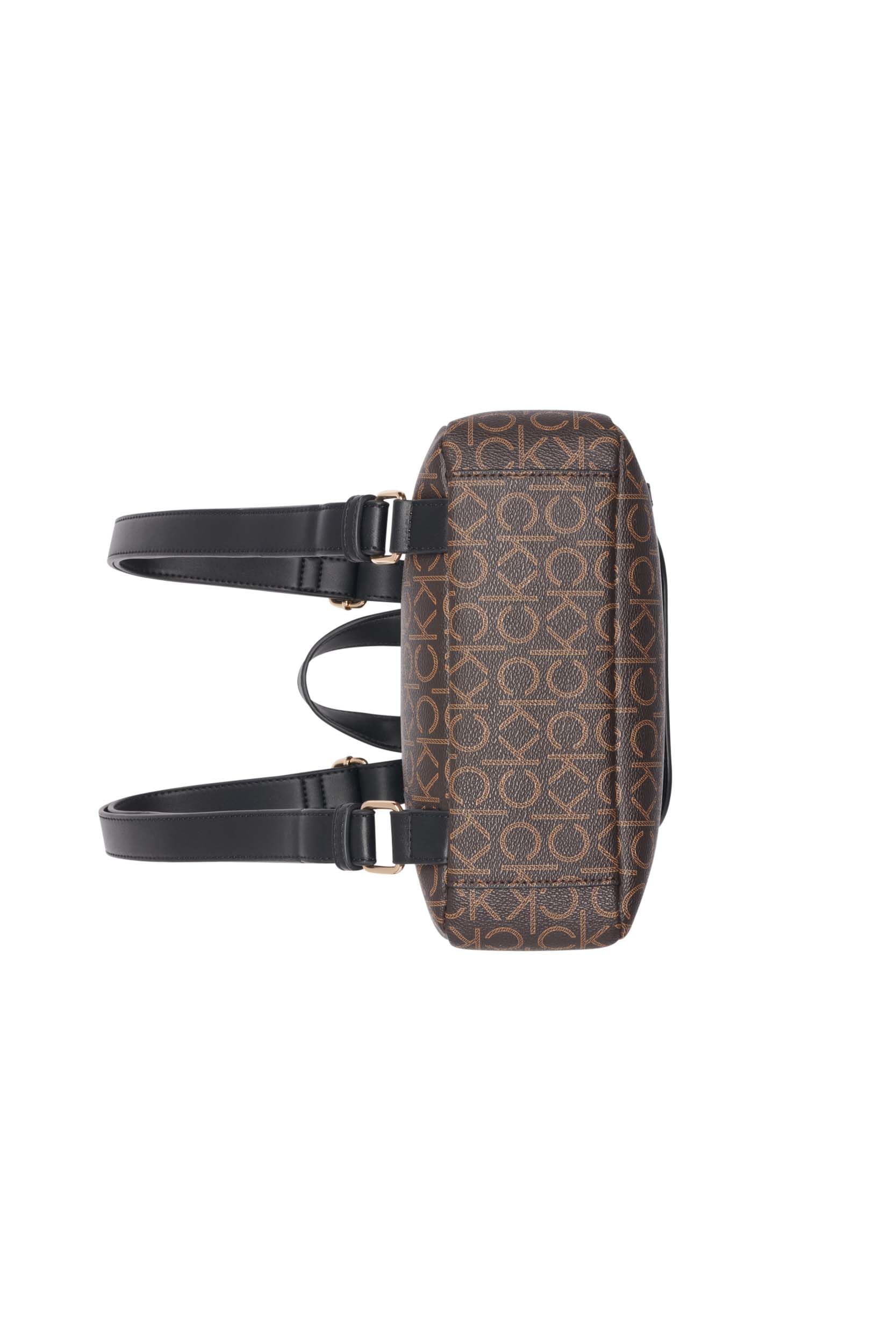 Calvin Klein Reyna Signature Key Item Flap Backpack for Women - Stylish Brown, Khaki & Black Options - Perfect for Work, Travel & Everyday Use