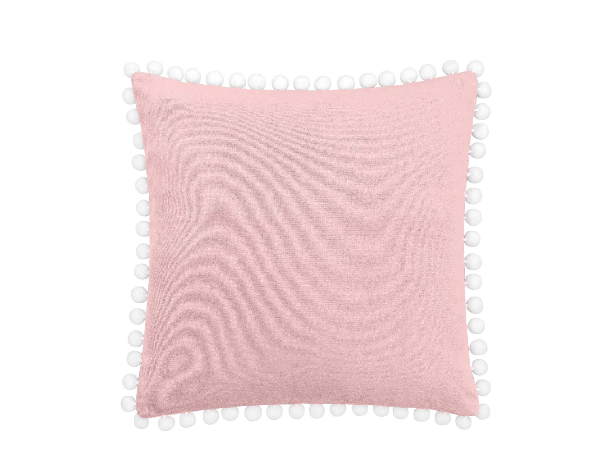 AQUARIUS 16x16 Inch Decorative Throw Pillow - 100% Polyester Soft Pink Square Cushion for Sofa, Bed, Living Room & Home Decor
