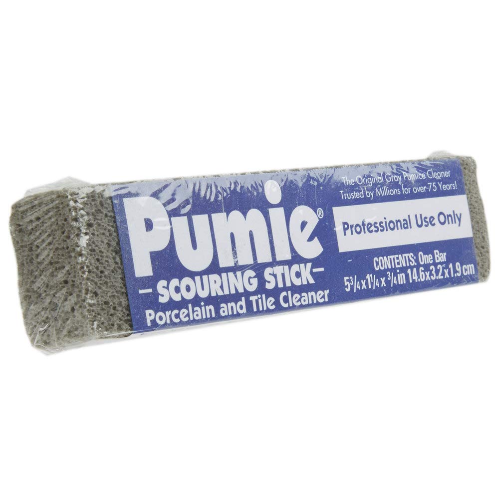 PUMIE Heavy Duty Pumice Scouring Stick - Pack of 12 | Extra Strong Pumice Stone for Toilet Cleaning, Rust Removal, Grill & Oven Cleaning | Eliminates Hard Water Rings, Stains in Bathrooms, Pools & Tubs | Perfect for Deep Cleaning Tough Surfaces