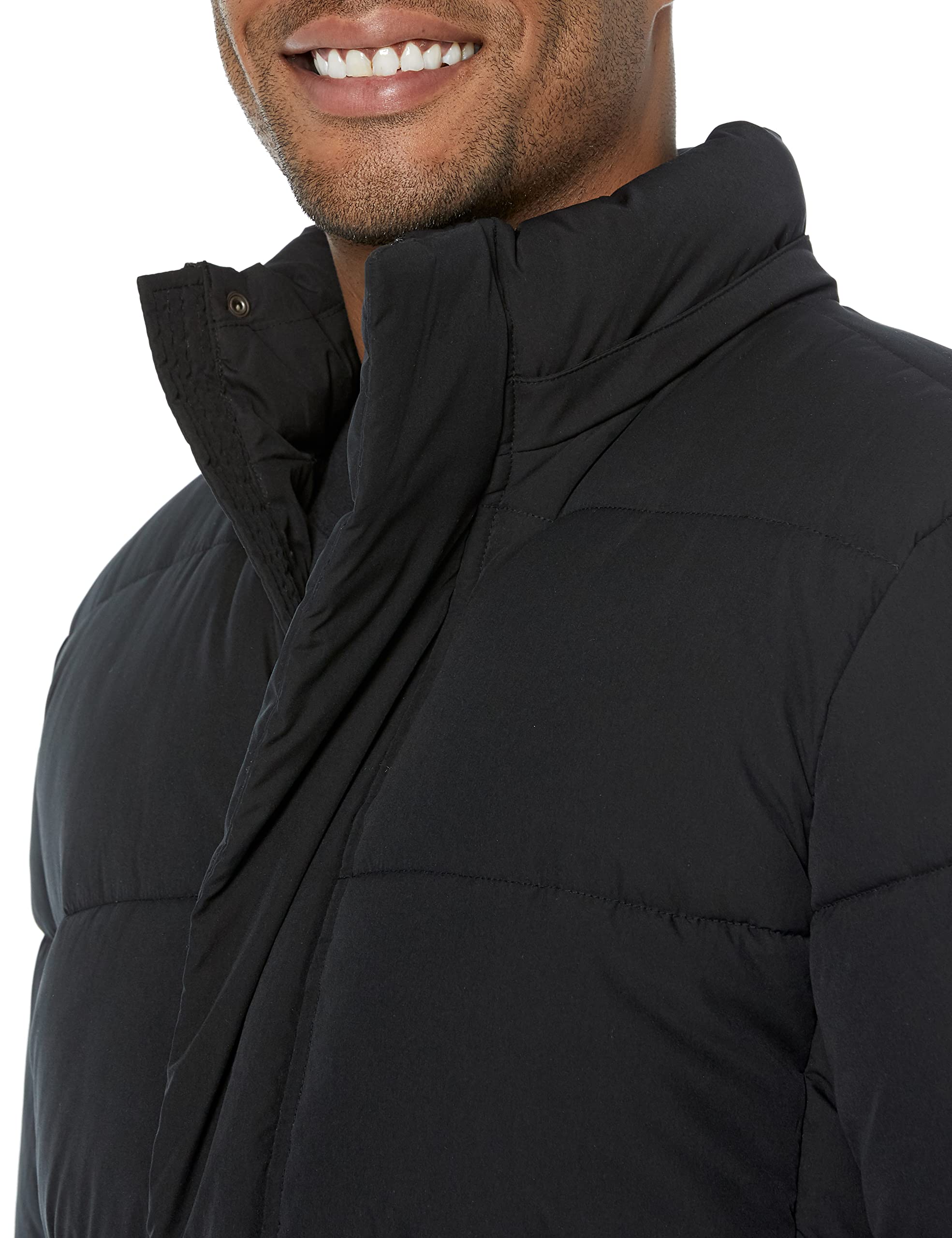 Amazon Essentials Men's Hooded Long Puffer Coat - Winter Warm Jacket for Outdoor Activities, Hiking & Casual Wear