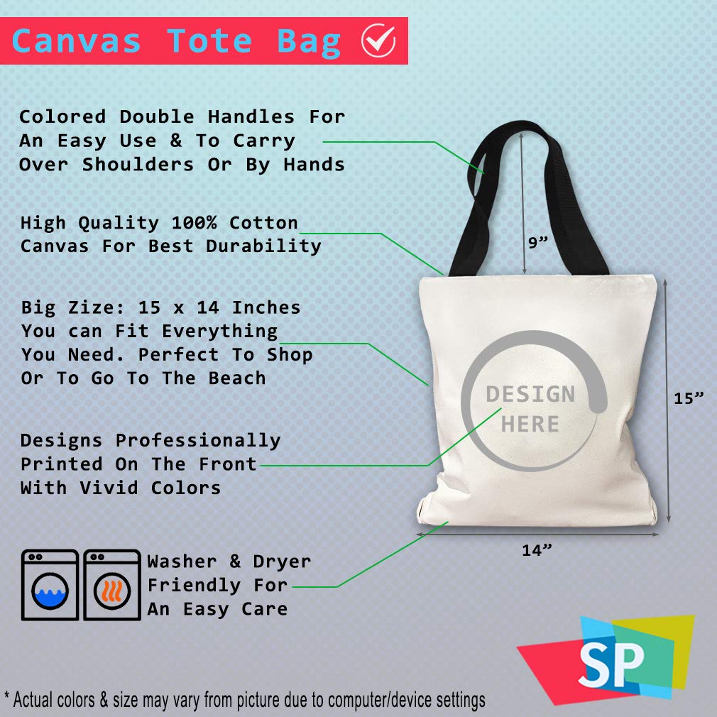 Custom Canvas Tote Bag with Cute Calico Cat Print - Reusable Eco-Friendly Shopping & Beach Bag for Women - Perfect for Groceries, Travel, and Daily Use