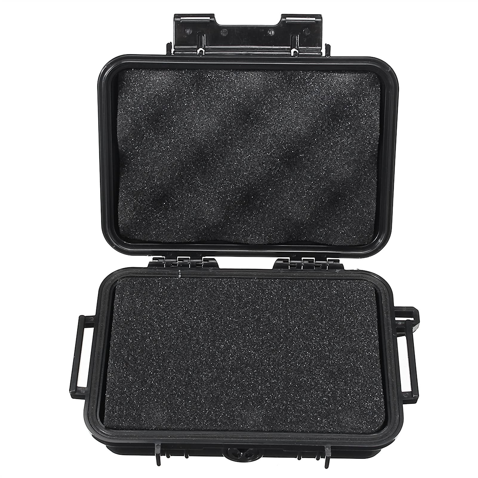 Waterproof ABS Plastic Portable Tool Box - Outdoor Tactical Dry Storage Case with Sealed Safety Design (17.5x12x5cm) - Ideal for Camping, Construction, Marine & Emergency Equipment Storage