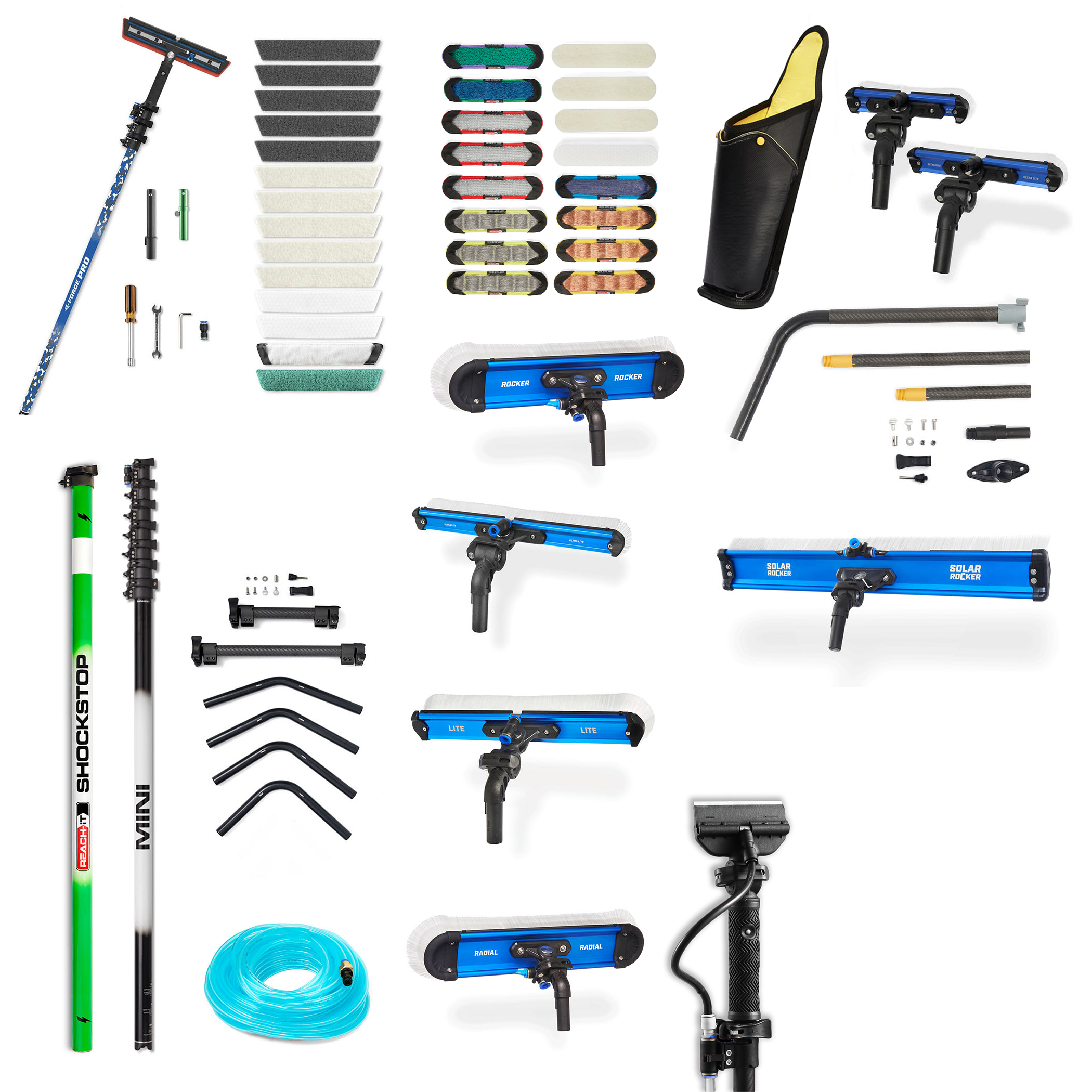 REACH Professional Extendable Pole Pack - Telescopic Pole for Cleaning, Painting & Maintenance - Perfect for High Ceilings, Walls & Hard-to-Reach Areas