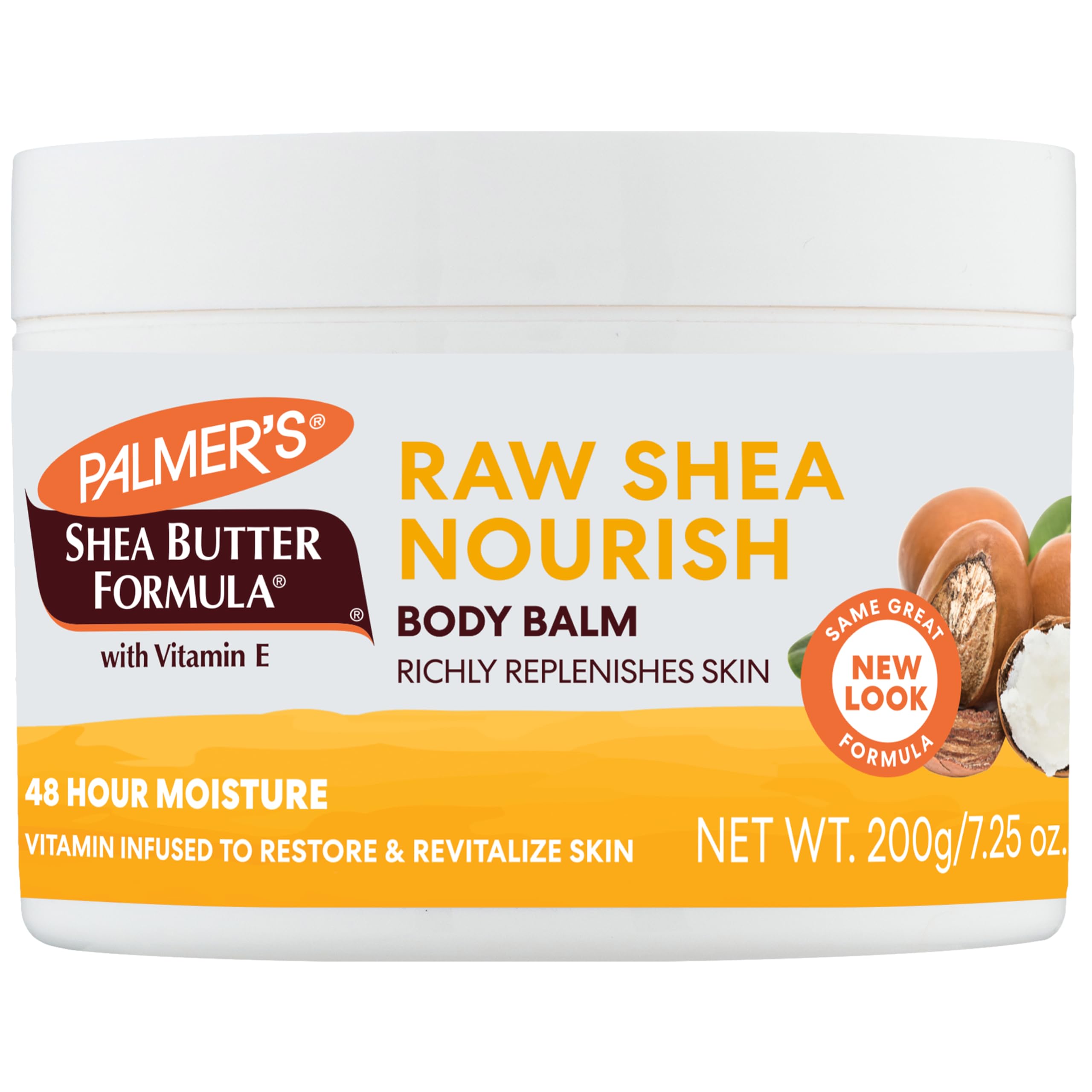 Palmer's Cocoa Butter Moisturizing Swivel Stick (3-Pack) & Raw Shea Butter Balm for Dry Skin – 7.25 oz | Ultra Hydrating Lip & Skin Care | Perfect for Chapped Lips, Cracked Heels & Eczema Relief