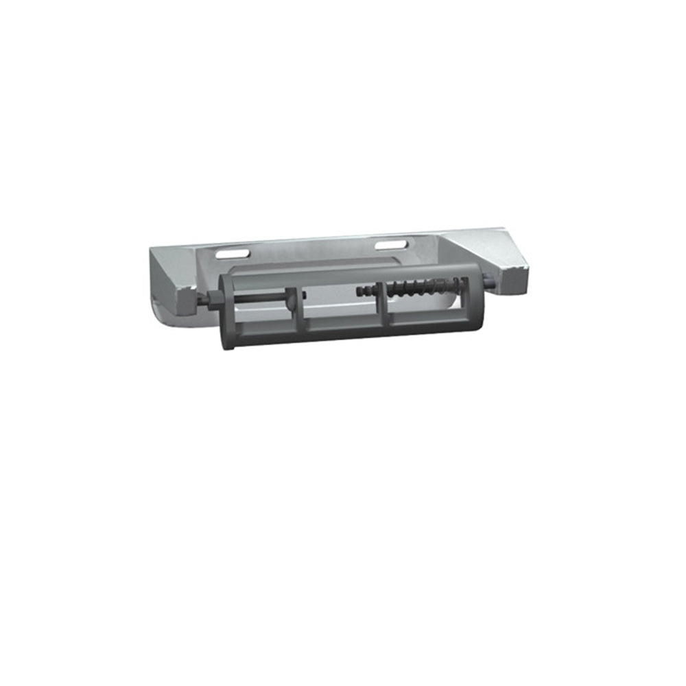 ASI 0263 1 Single Roll Toilet Paper Holder - Wall Mounted Bathroom Tissue Dispenser in Silver Grey - Perfect for Home, Office & Public Restrooms
