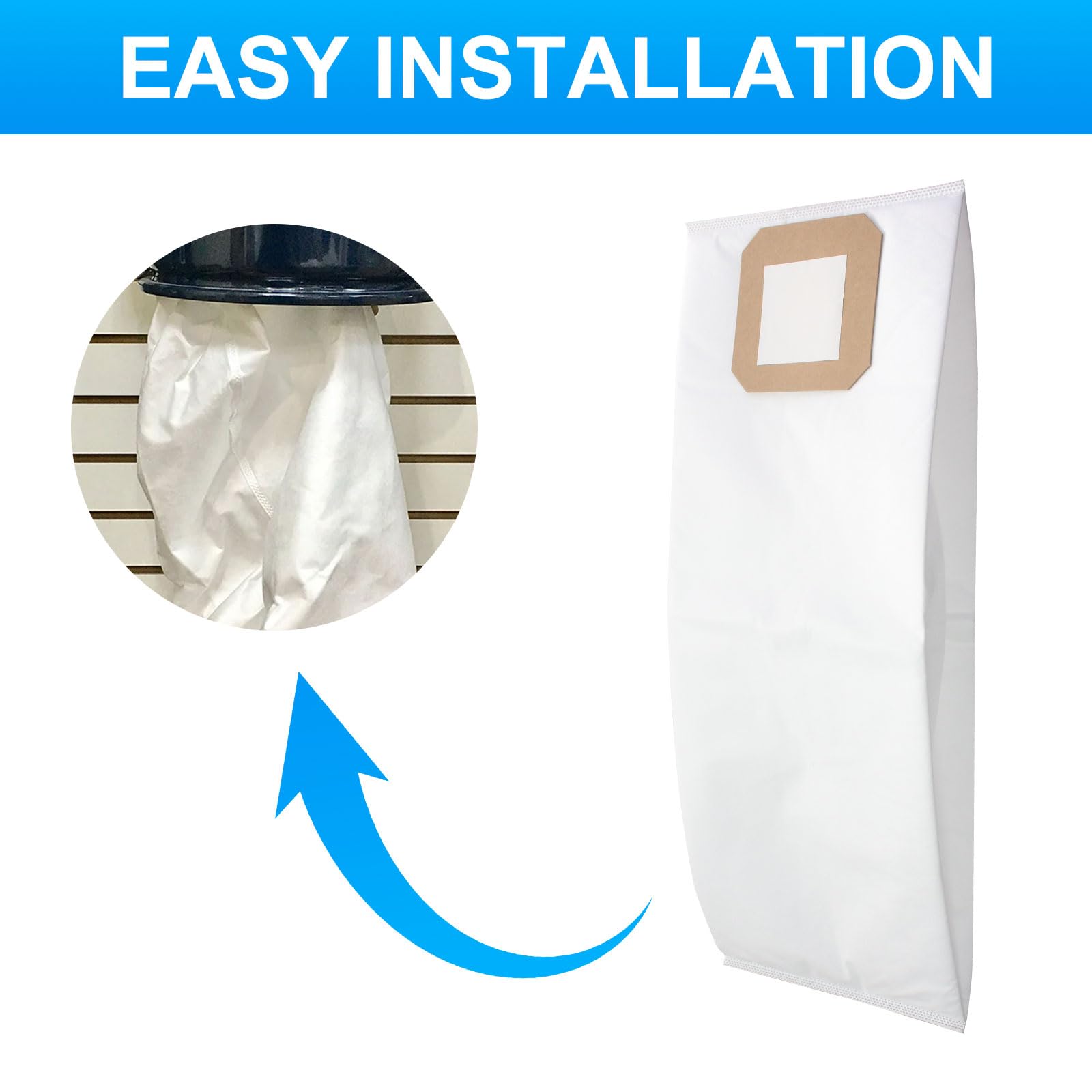 5-Pack Central Vacuum Filter Bags Compatible with Vacuflo Maxum 5/7/9 & DB5000-DB9000 Series - High Efficiency Dust Collection for Whole-House Cleaning Systems (Ideal for Pet Hair, Allergen Removal & Deep Cleaning)