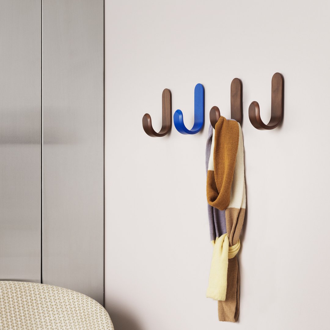 Johansen Curve Hook Shelving by Normann Copenhagen - Modern Wall Shelf for Home & Office Organization