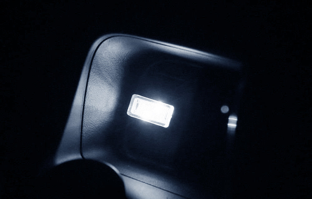 Xenon White USB Plug-In Miniature LED Car Interior Ambient Lighting Kit - Enhance Your Vehicle's Atmosphere for Night Driving & Custom Styling