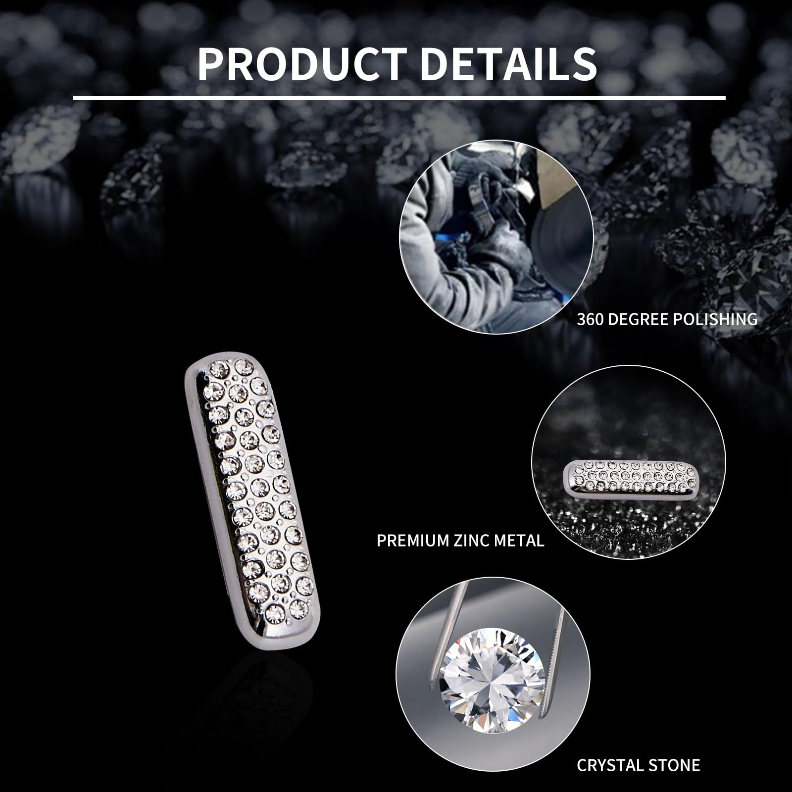 11th Gen Honda Accord 2024 Bling Air Vent Outlet Sticker - Silver Car Interior Accessories | Premium Decoration for Dashboard & Vent Trim | Perfect for Car Customization & Personalization