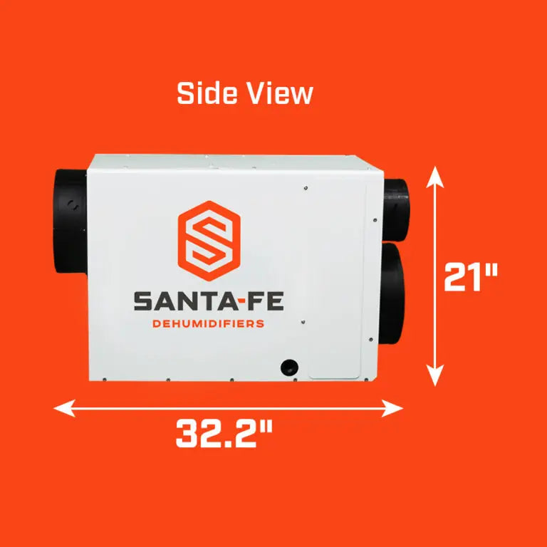 Santa Fe ULTRA120 Whole House Dehumidifier - 120 Pints Capacity, Energy Efficient, Ultra-Quiet Operation - Perfect for Basements, Large Homes & High Humidity Areas