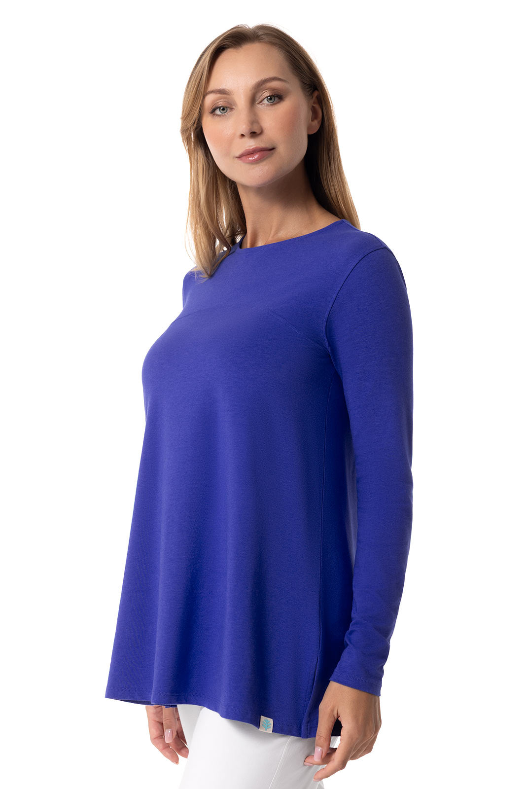 Women's Daybreak Swing Top - Baja Blue | Flowy Casual Blouse for Summer & Beach | Perfect for Outings, Vacations & Relaxing