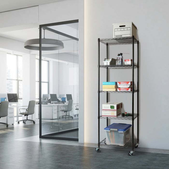 UltraDurable® 5 Tier NSF Certified Steel Shelving Unit - Heavy Duty Storage Rack for Garage, Warehouse, Kitchen & Pantry Organization