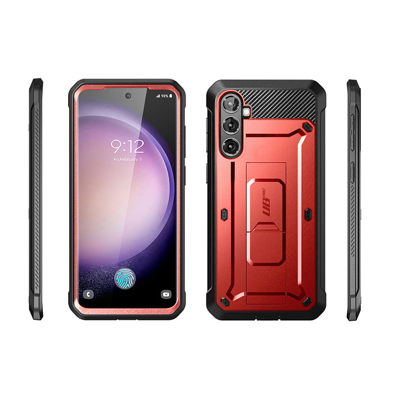 Samsung Galaxy S23 FE Unicorn Beetle PRO Heavy Duty Rugged Case - Shockproof, Drop Protection, Open Box (Metallic Red) - Perfect for Outdoor, Work & Extreme Sports