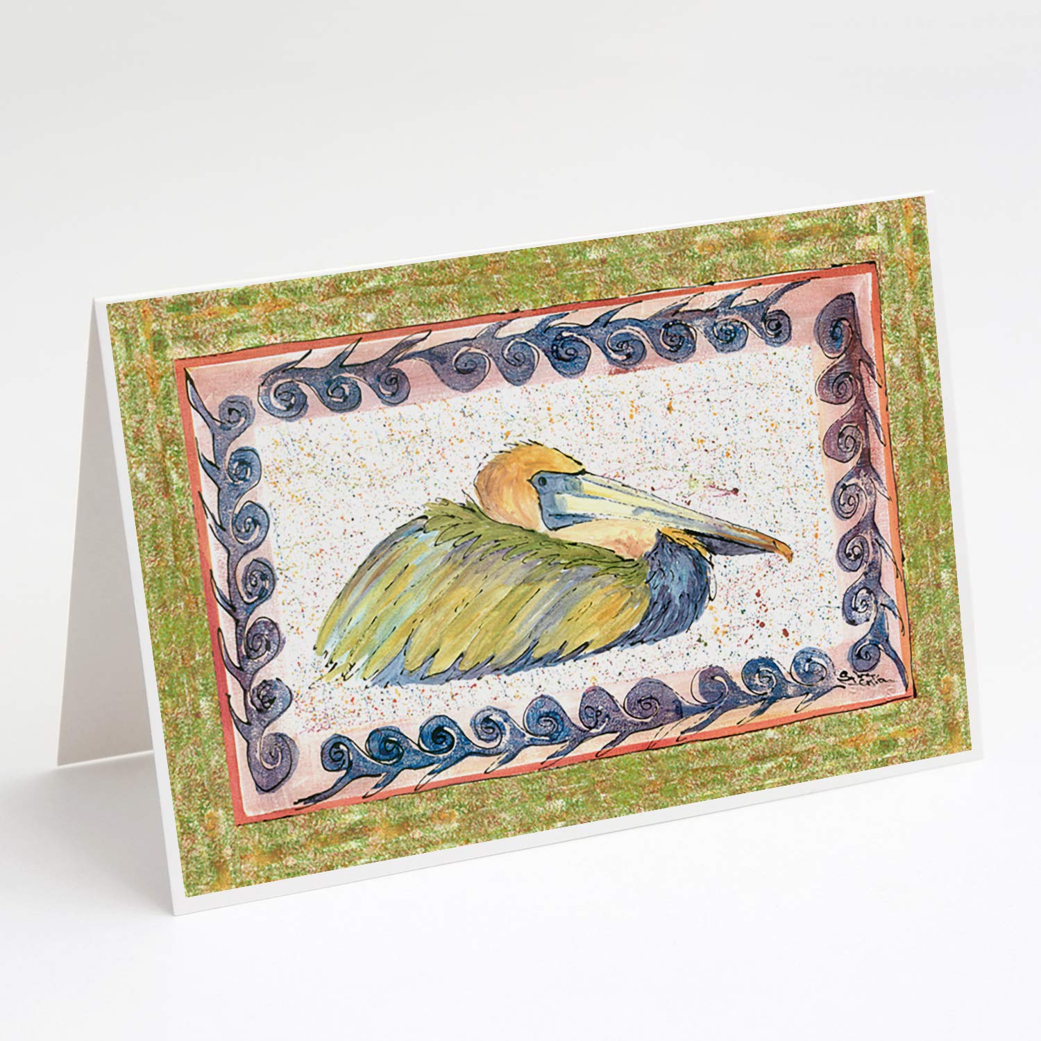 Pelican Greeting Cards Set of 8 with Envelopes | Whimsical A7 Size 5x7 Blank Note Cards | Perfect for Birthdays, Thank You Notes & Special Occasions