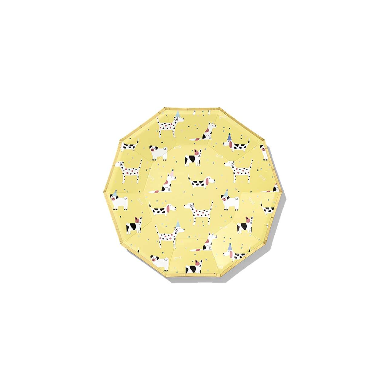 Coterie Dog Party Small Paper Plates (10-Pack) - 7.25” Disposable Puppy Themed Plates for Kids Birthday, Dog Birthday Party & Puppy Decorations | Perfect for Pet Lovers, Animal Theme Parties & Birthday Celebrations
