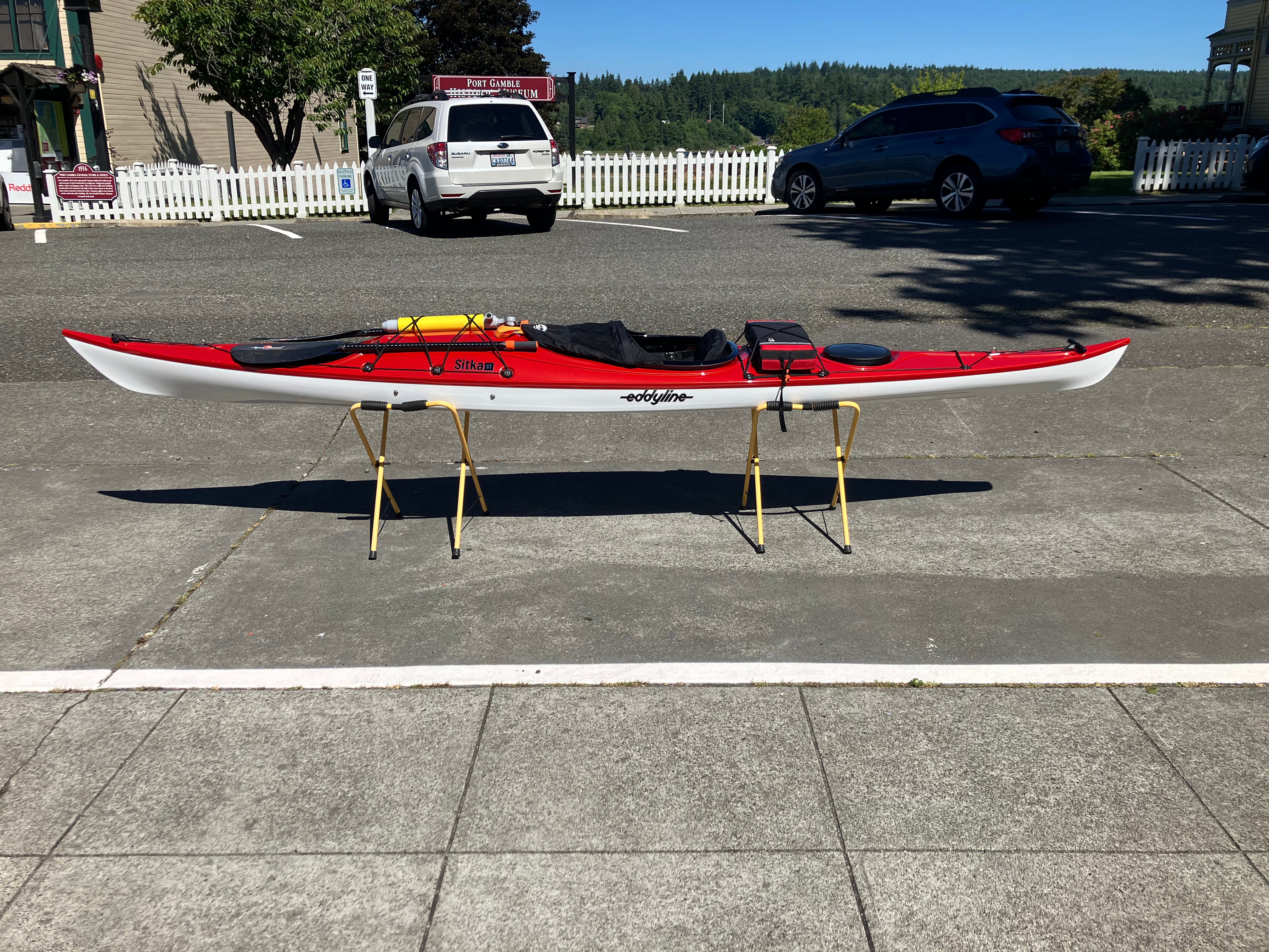 Used Eddyline Sitka ST Kayak (2021 Model) - Lightweight Touring Kayak for Lakes & Rivers | Perfect for Fishing, Camping & Outdoor Adventures