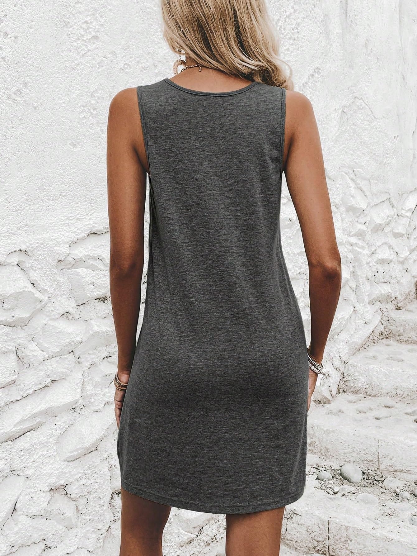 2024 Women's Summer Sleeveless Lace Cami Dress - Floral Casual Sundress for Beach, Vacation & Outdoor Parties