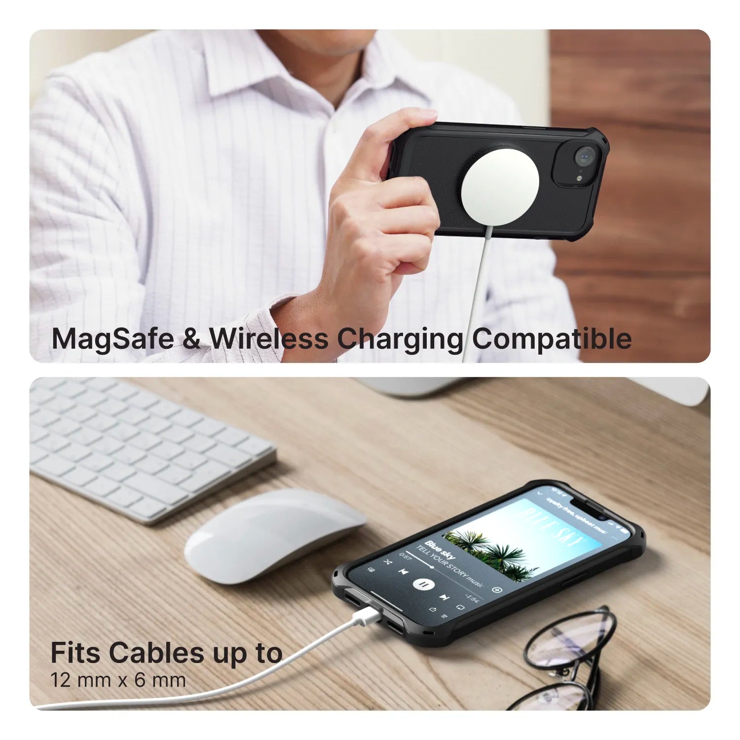 iPhone 16/14/13 Pro Max/Pro/Plus/Mini Crux Case - MagSafe Compatible Protective Cover for Wireless Charging | Perfect for Daily Use, Travel & Outdoor Activities