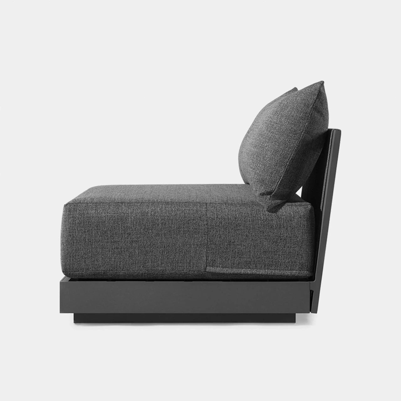 Antigua Outdoor Armless Single Sectional Sofa - Waterproof Patio Furniture for Poolside, Garden & Backyard Relaxation