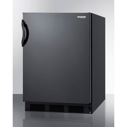 Accucold 24 Inch Wide All Refrigerator with Automatic Defrost, Black Exterior (FF6BK7) - Perfect for Home, Office, or Commercial Use