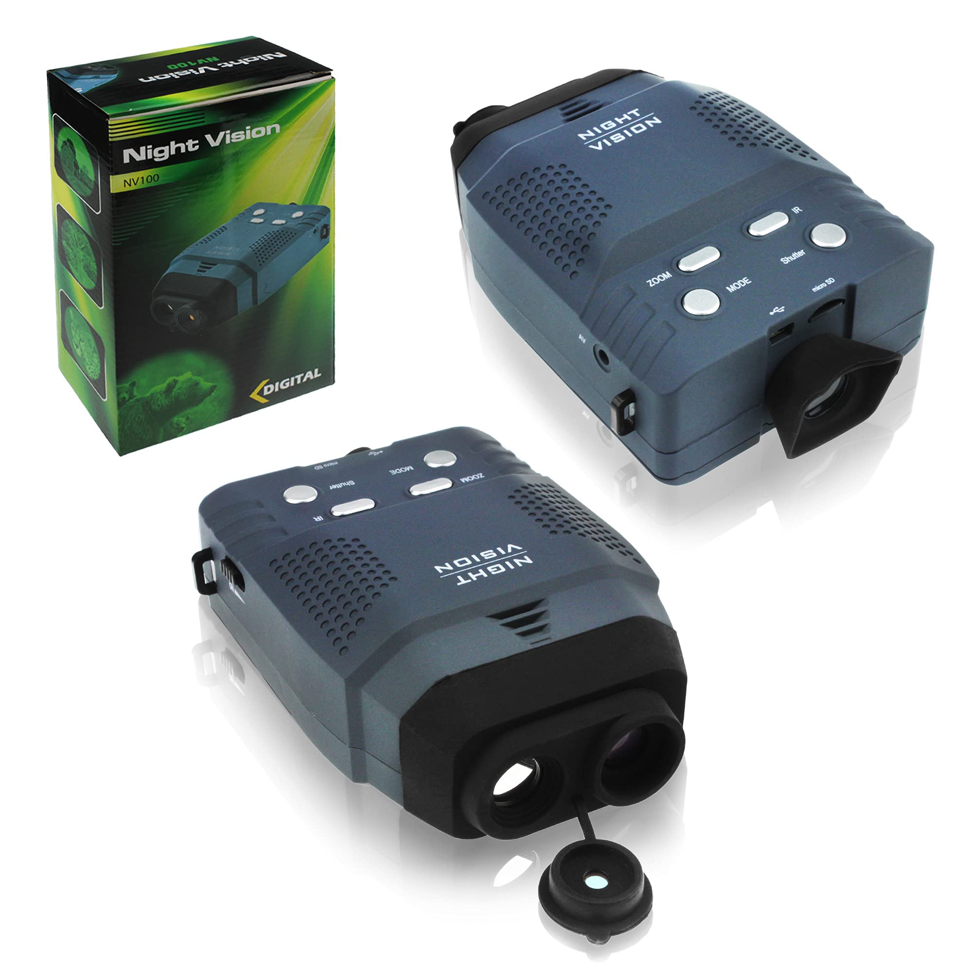 Astromania HD Portable Digital Night Vision Monocular with Micro SD Card - Record Videos & Images for Hunting, Wildlife Observation, and Nighttime Security
