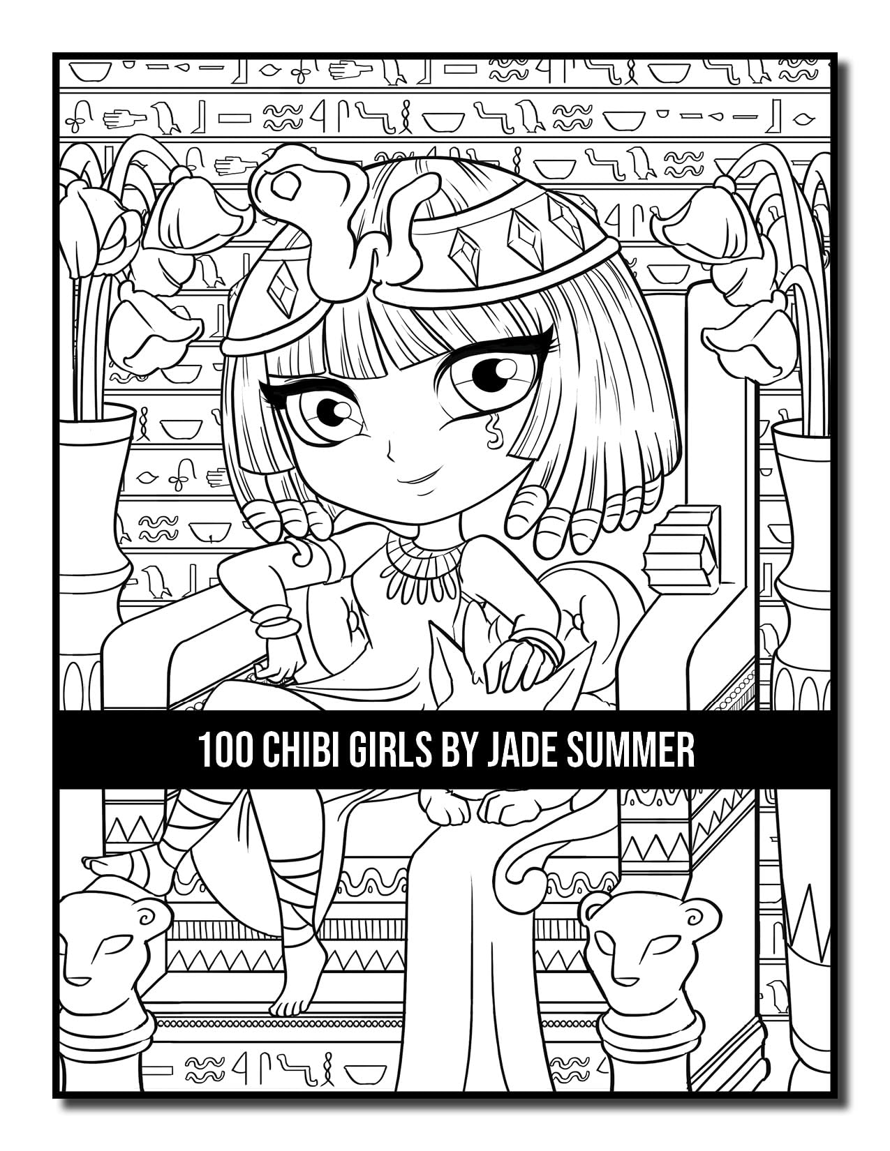 100 Chibi Girls: Cute & Fantasy Adult Coloring Book with Horror & Christmas Themes - Perfect for Stress Relief, Gifts & Creative Relaxation