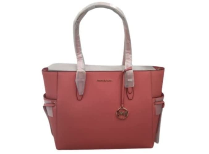 Michael Kors Gilly Large Jet Set Tote Bag with Drawstring & Top Zip - Stylish Women's Work Tote for Office, Travel & Everyday Use