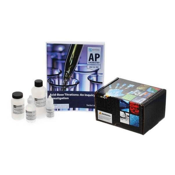 Kemtec Science: Acid Base Titrations Kit - Inquiry-Based Chemistry Experiment for High School & College Labs | Perfect for STEM Education & Science Classroom Activities