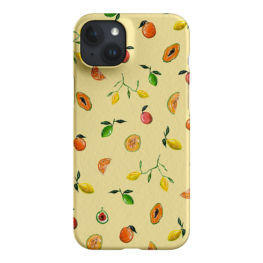 Golden Fruit iPhone Case - Trendy & Protective Phone Cover for iPhone 12/13/14 Pro Max - Perfect for Summer, Beach & Vacation Style