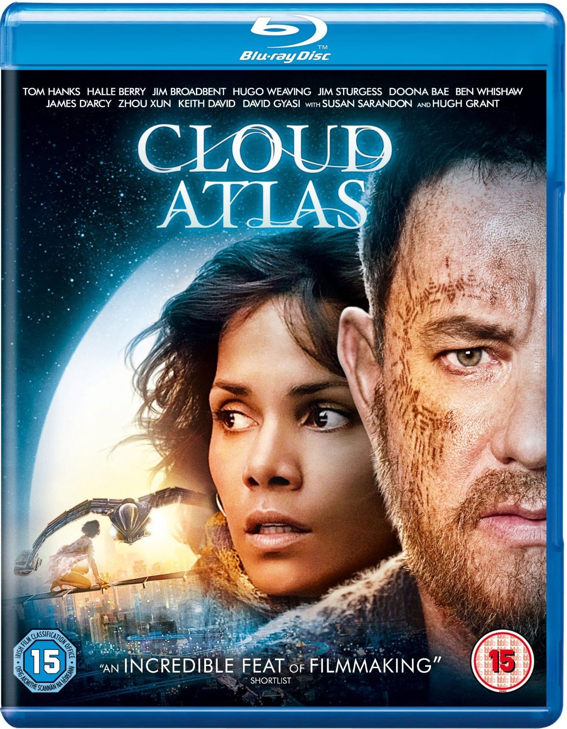 Cloud Atlas Blu-ray Movie [Region Free] - Sci-Fi Adventure Film for Home Theater & Movie Night Entertainment