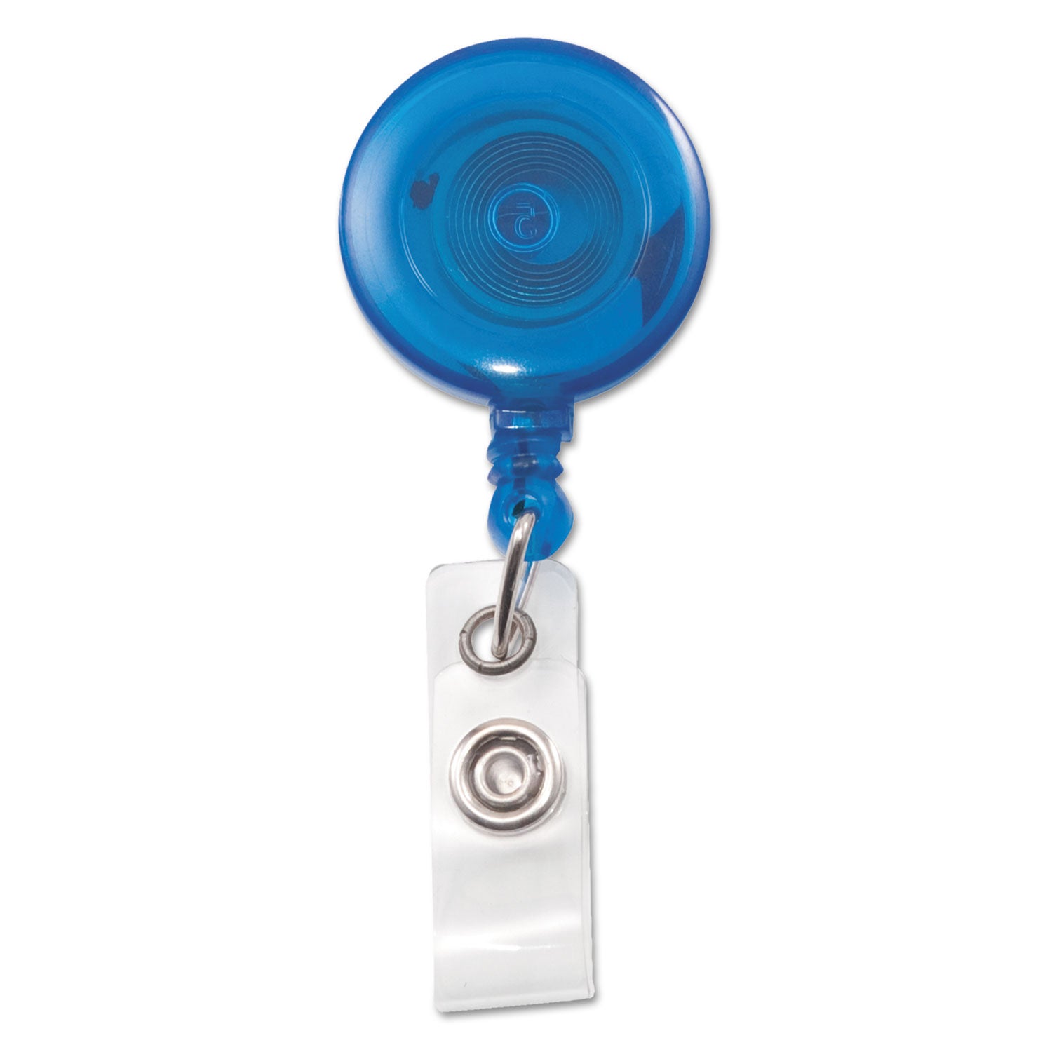 Advantus Blue Retractable ID Card Holder with 30