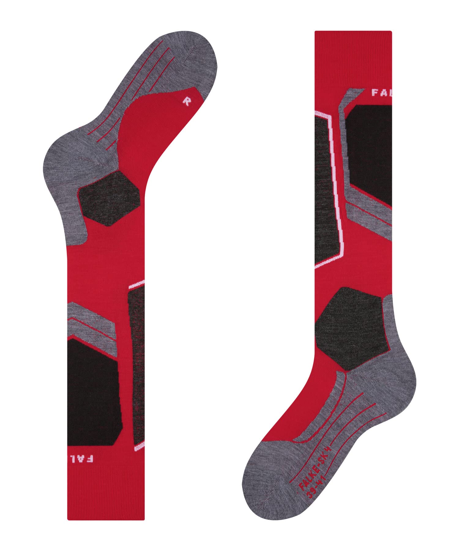 FALKE Men's SK4 Advanced Ski Socks - Light Cushion Merino Wool for Quick Drying & Warmth - Perfect for Skiing, Snowboarding & Winter Sports (1 Pair)