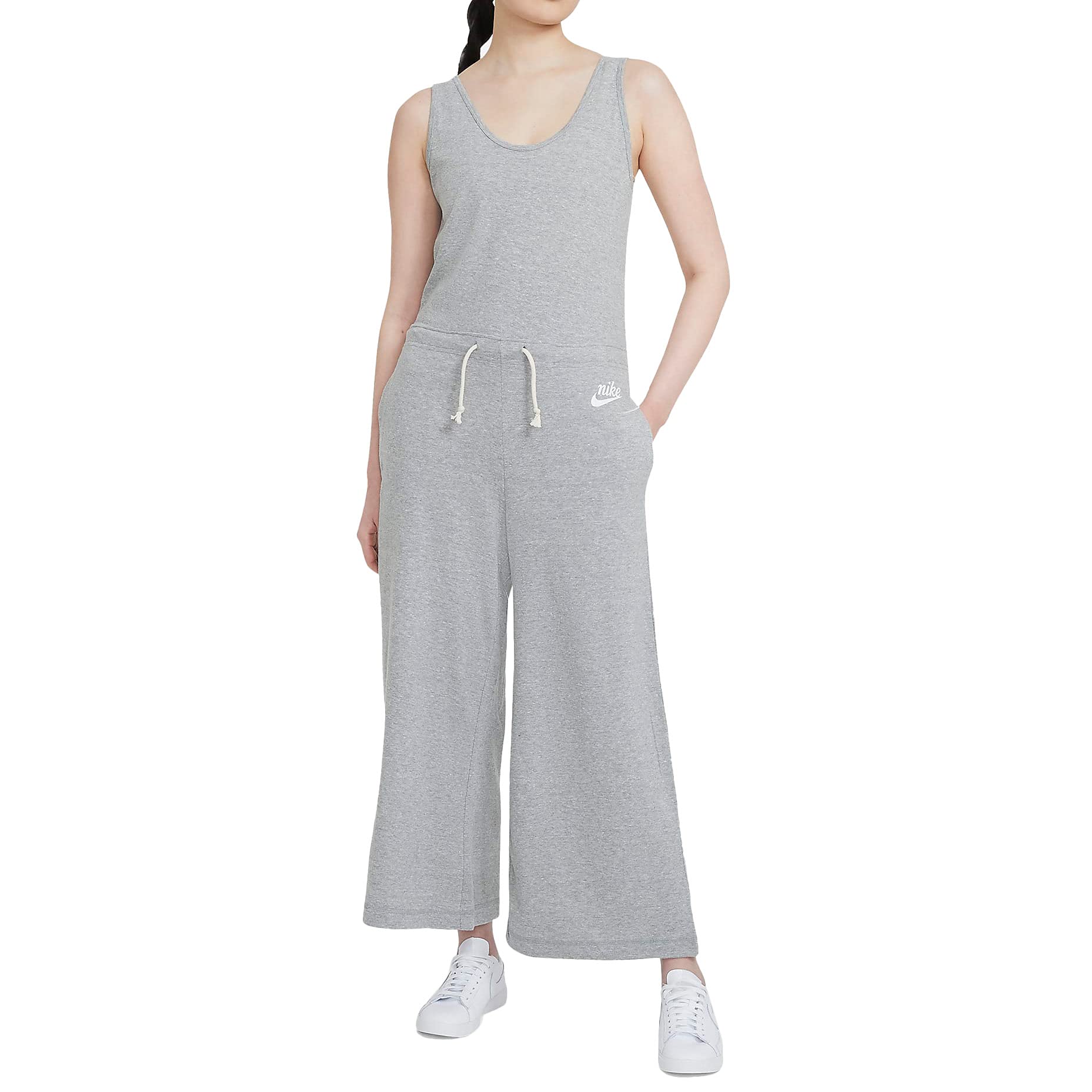 Nike Vintage Women's Romper - Gym & Sportswear Jumpsuit CZ9299-063, Size XS | Casual Workout & Lounge Wear for Women