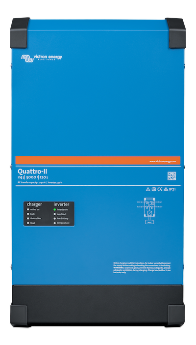 Quattro II 24/5000/120 50/50 High Performance Solar Panel for Home & RV - Perfect for Off-Grid Power & Emergency Backup
