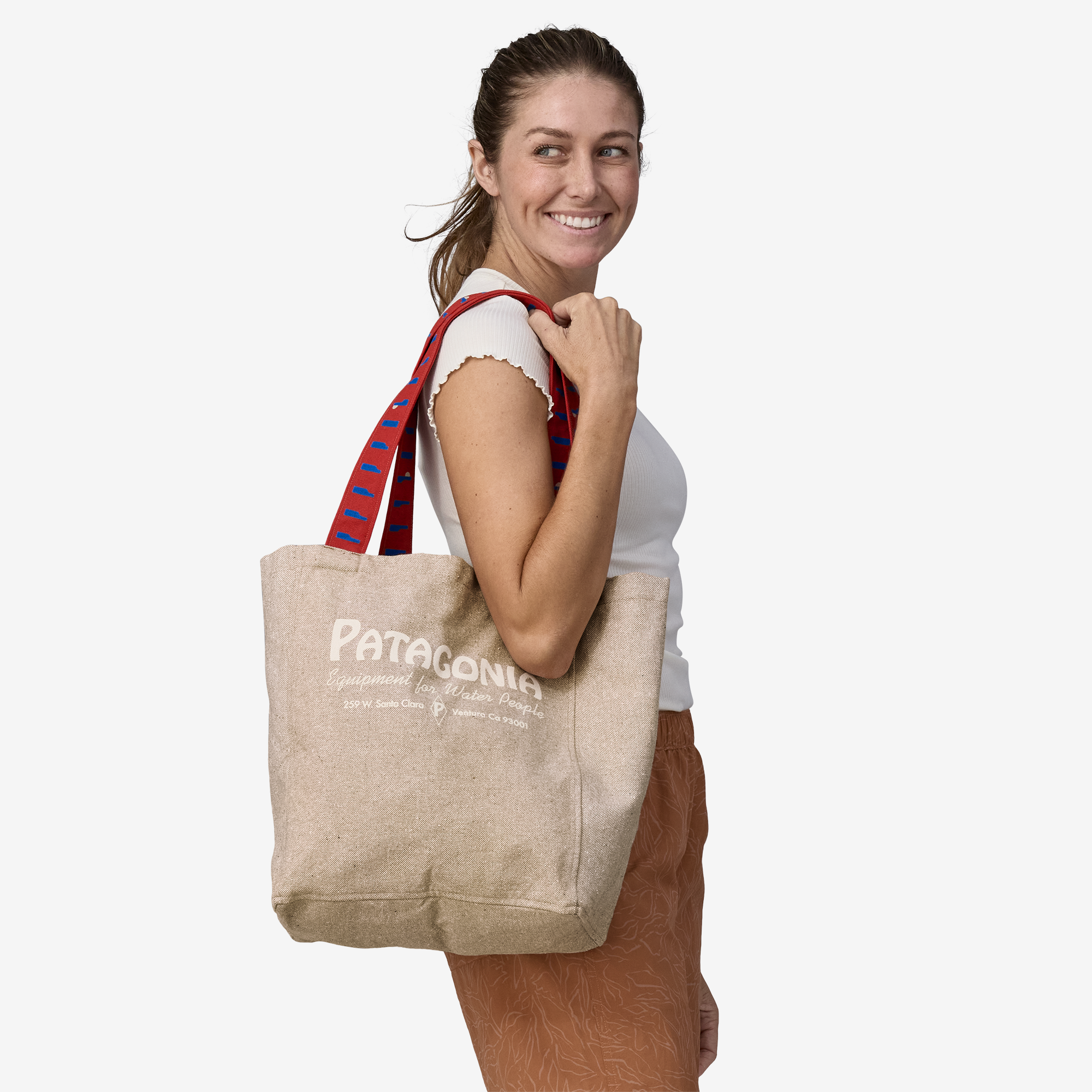 Eco-Friendly Recycled Cotton Market Tote Bag - Sustainable Shopping Grocery Bag for Farmers Market, Beach & Daily Use