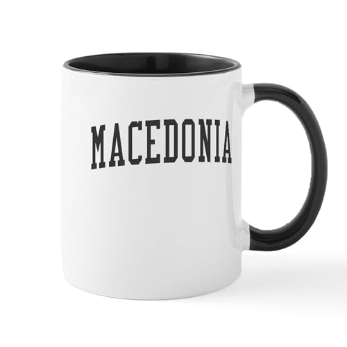 White/Black Inside - Macedonia Black Mug