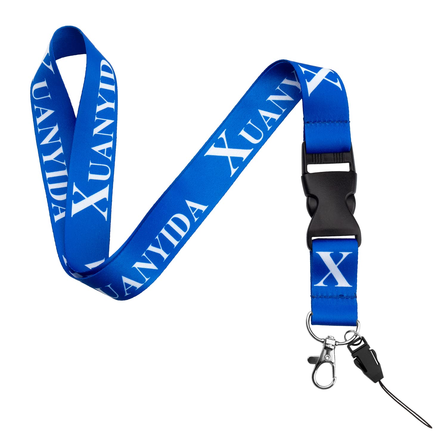 Soft Fabric Lanyards with Detachable Buckle for Keys & ID Badges - Office & Travel Use