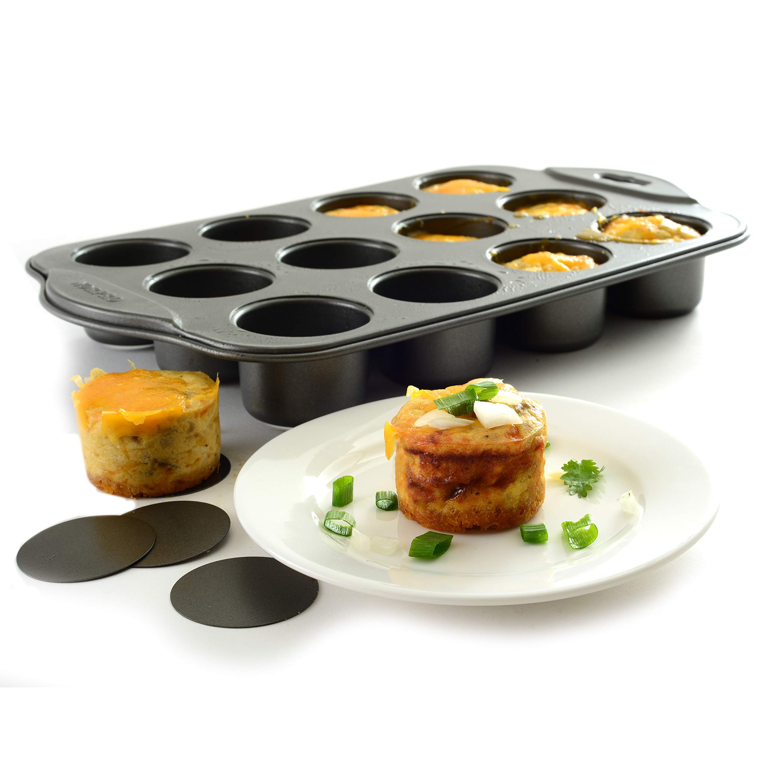 Norpro 3917 Nonstick Mini Cheesecake Pan - 6 Cupcake Cavity Baking Pan for Perfect Mini Cheesecakes, Cupcakes & Desserts | Ideal for Home Baking, Parties & Holiday Treats