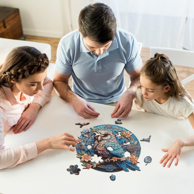 KAAYEE Wooden Animal Puzzles for Kids - Educational Montessori Learning Toys with Gift Box - Perfect for Toddlers, Preschoolers & Birthday Gifts