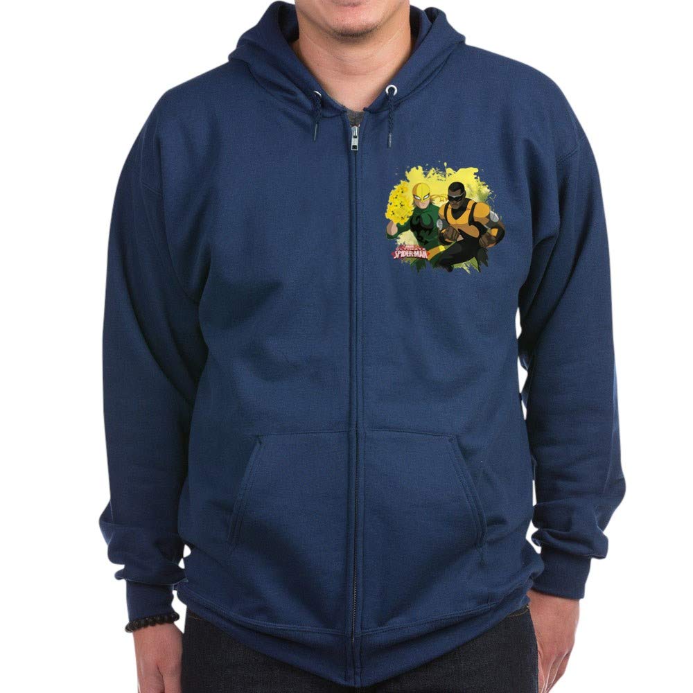 Iron Fist and Luke Cage Zip Hoodie - Marvel Comics Graphic Pullover for Men & Women | Perfect for Cosplay, Comic Con & Casual Wear