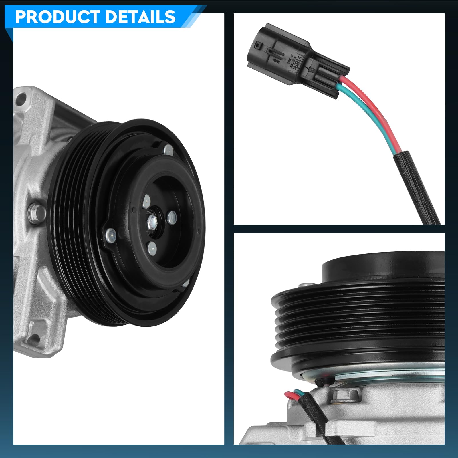 A/C Air Conditioner Compressor Clutch Replacement for Nissan Rogue 2.5L 2008-2013 Models - Perfect for Summer Cooling & Auto AC Repair