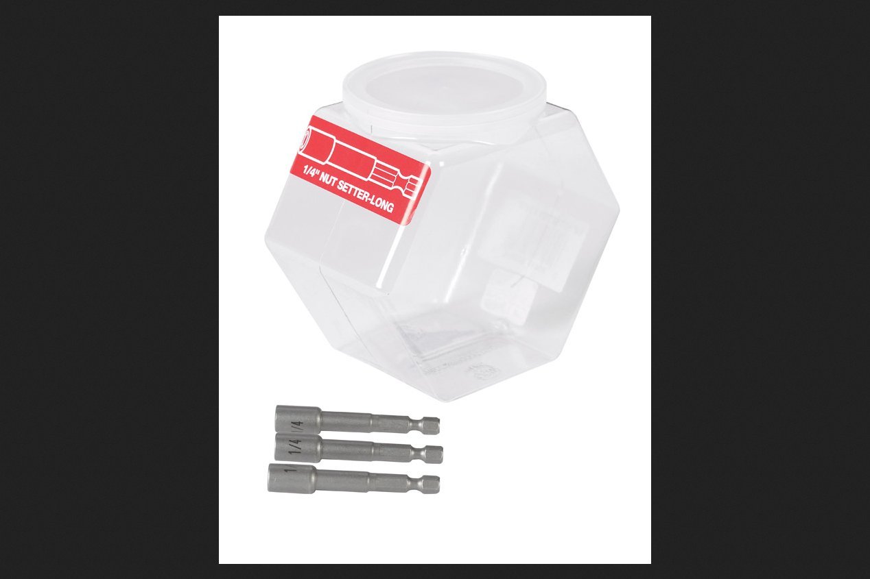 Best Way Tools Magnetic Nutsetter Hex 50-Piece Set with 1/4