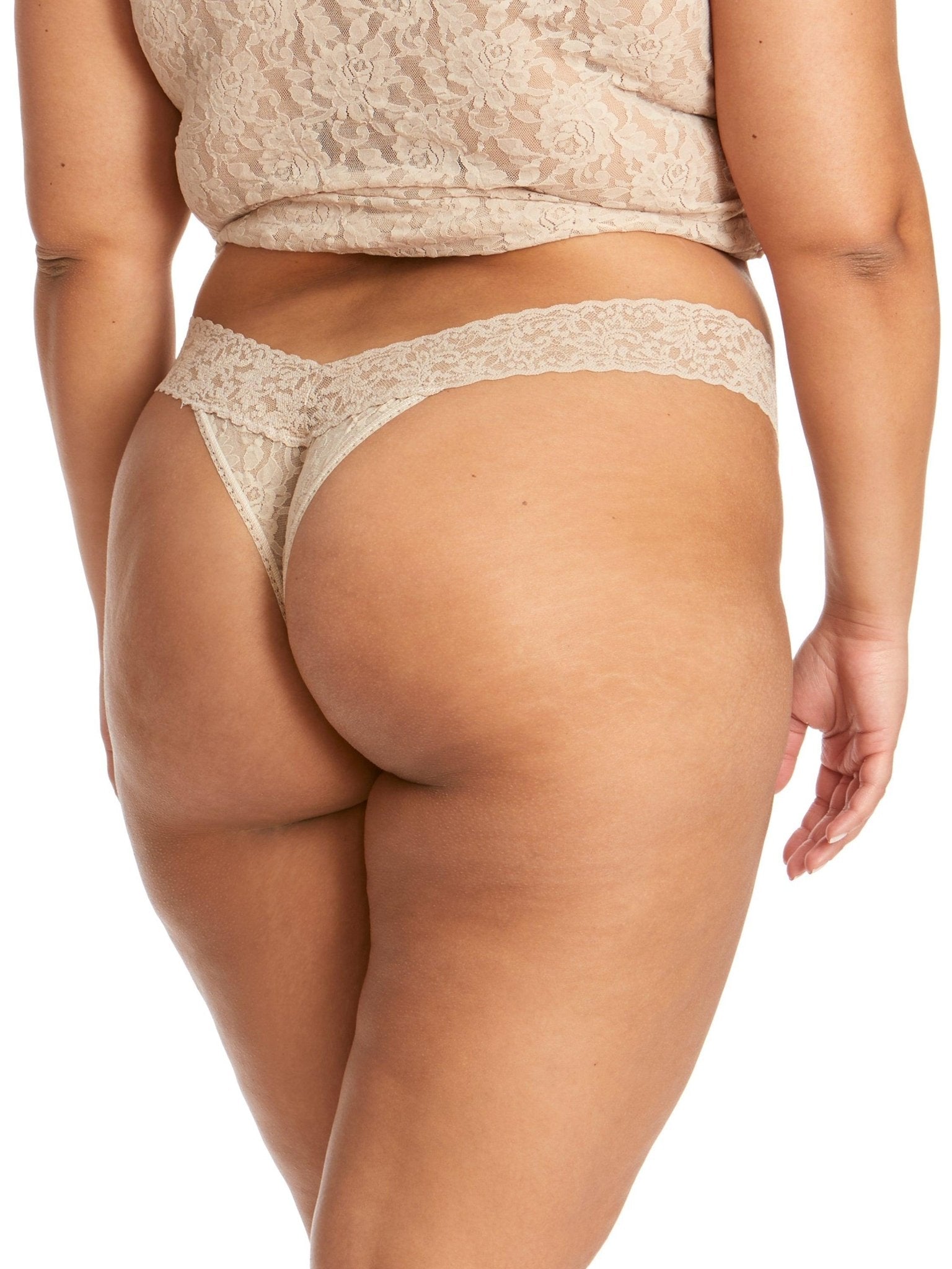 Plus Size Signature Lace® Original Rise Thong - Comfortable Women's Underwear for Everyday Wear, Special Occasions & Bridal Lingerie