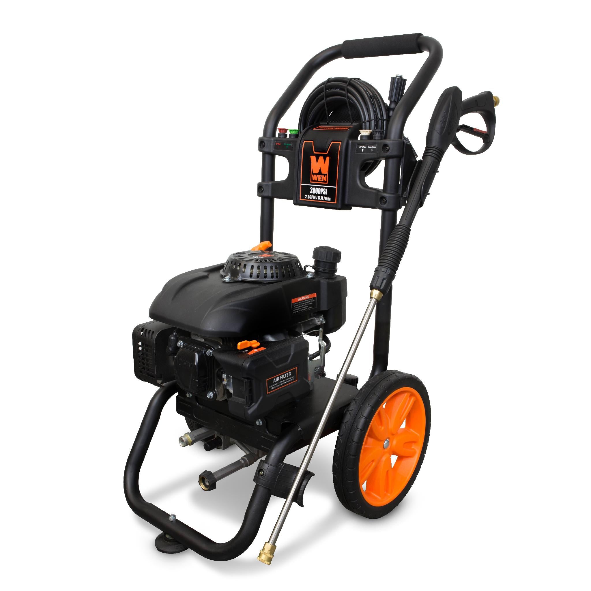WEN PW2800 2800 PSI Gas Pressure Washer - CARB Compliant Heavy Duty Power Cleaner for Driveway, Deck, Fence & Outdoor Cleaning