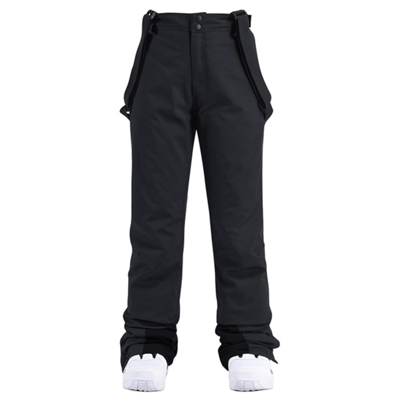 Women's Insulated Waterproof Snow Ski Pants with Detachable Suspenders - Winter Warm Snowboard Bibs for Outdoor Skiing & Snowboarding Adventures