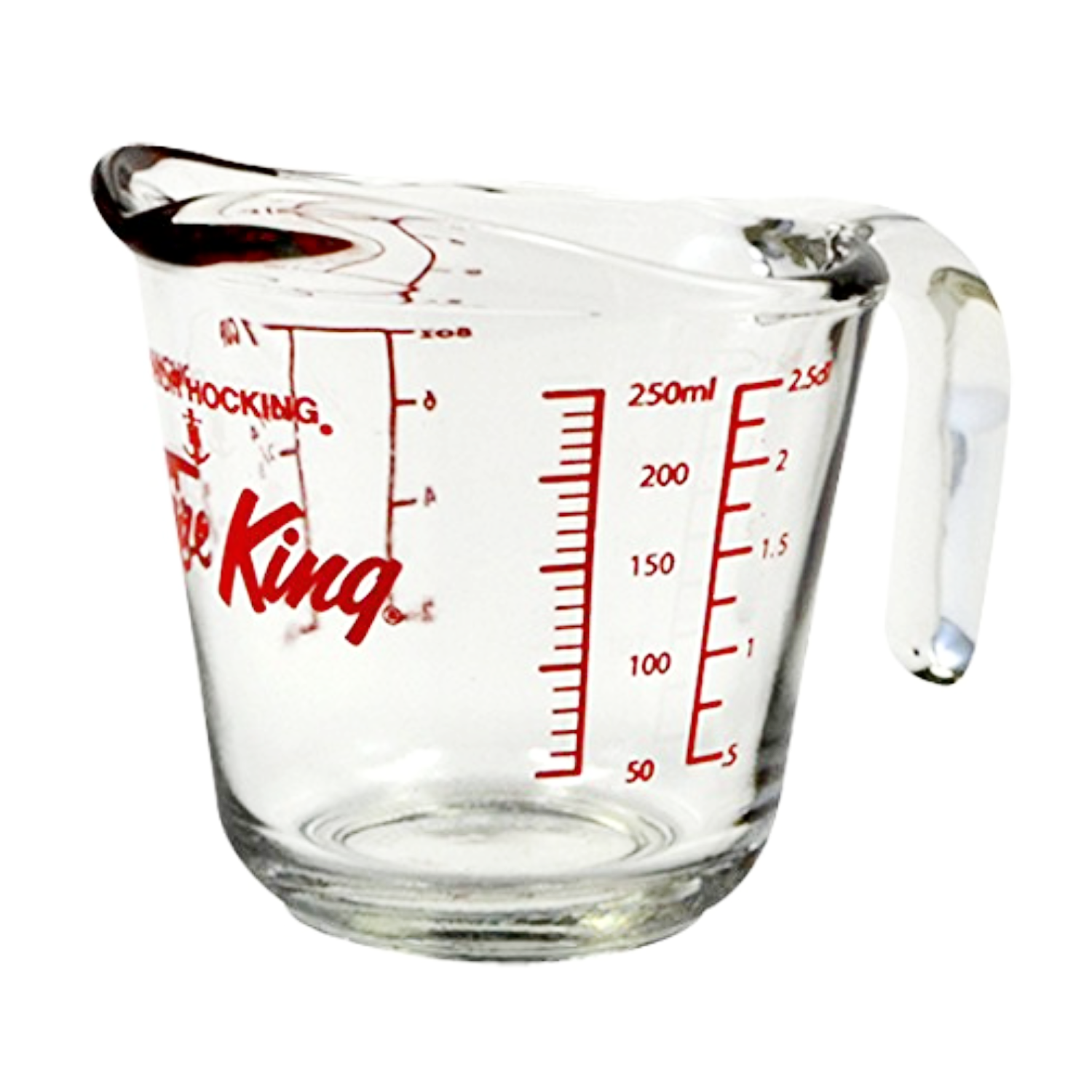 Fire King Glass Liquid Measuring Cup - 1 Cup (250ml) for Baking, Cooking & Mixing - Durable & Heat-Resistant Kitchen Essential