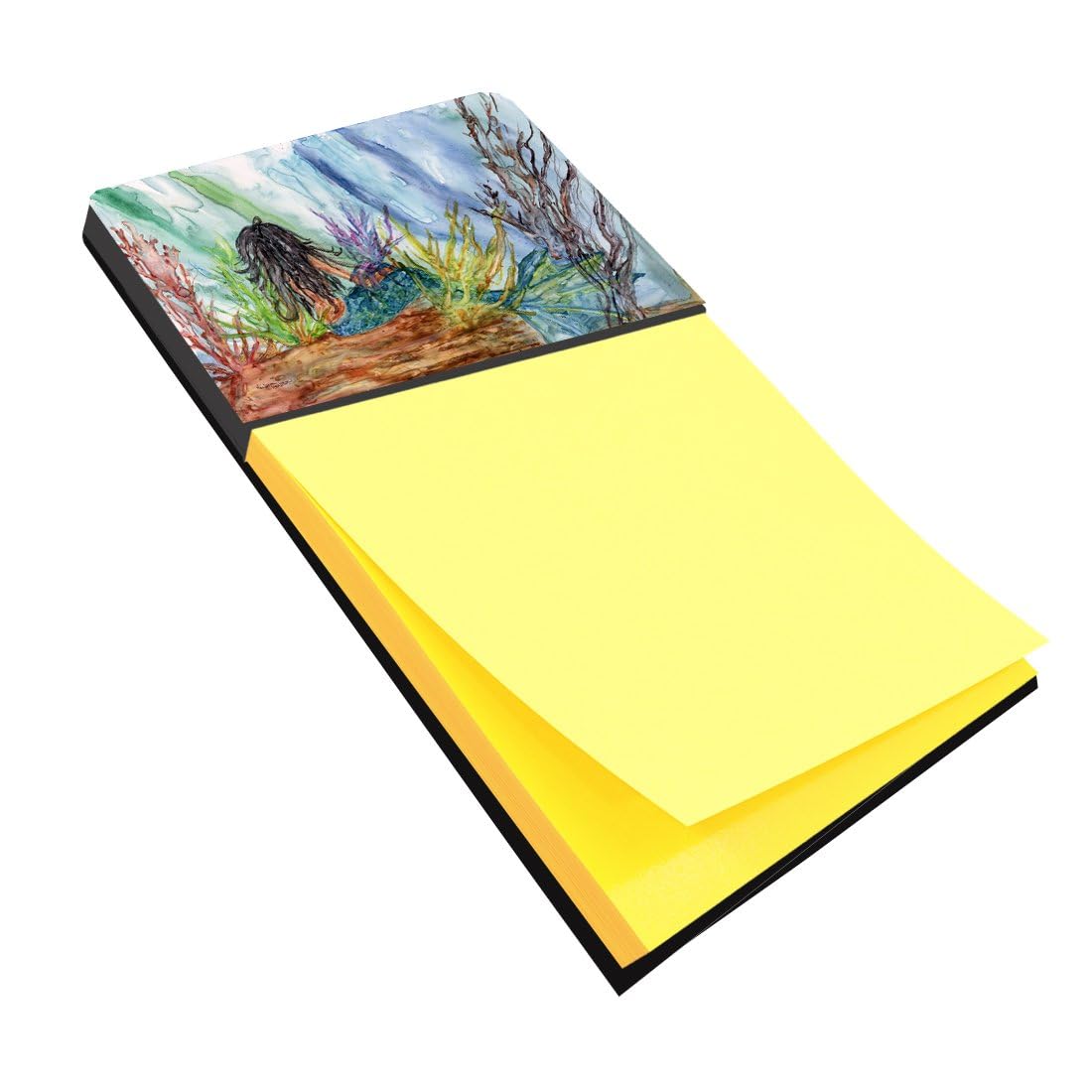 Caroline's Treasures Multicolor Desk Artwork Notepad Holder (8974SN) - Perfect for Office, Home & School Organization