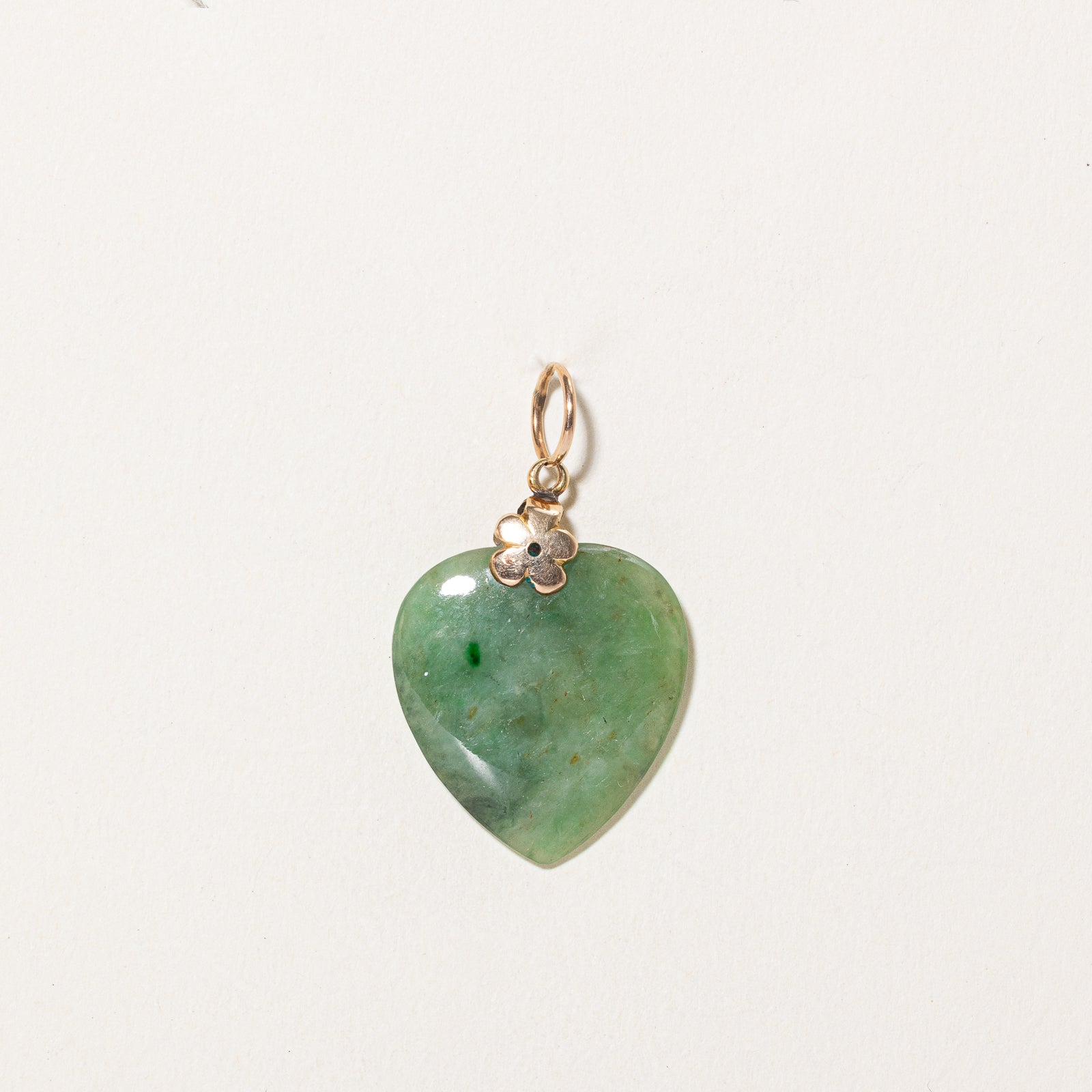 14.00ct Natural Jadeite Heart Pendant Necklace - AAA Grade Green Jade Pendant for Women - Perfect Gift for Valentine's Day, Anniversary & Special Occasions
